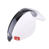 Maxbell Motorcycle Helmets 3/4 Face 3 Snap Flip Up Visor Shield with Lens Clear