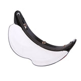 Maxbell Motorcycle Helmets 3/4 Face 3 Snap Flip Up Visor Shield with Lens Clear