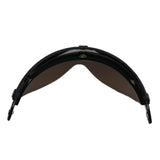 Maxbell Motorcycle Helmets 3/4 Face 3 Snap Flip Up Visor Shield with Lens Brown