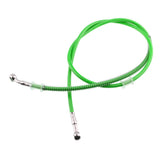 Maxbell 130cm Motorcycle Stainless Steel Braided Brake Oil Hose Line Fitting Green