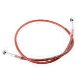 Maxbell Motorcycle Braided Stainless Steel Brake Oil Hoses Line Pipe 1000mm - Orange