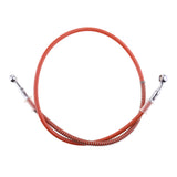 Maxbell Motorcycle Braided Stainless Steel Brake Oil Hoses Line Pipe 1000mm - Orange