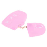 Maxbell Car Remote Key 3Button Protective Silicone Case Cover For Porsche Pink