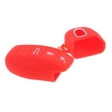 Maxbell Car Remote Key 3Button Protective Silicone Case Cover For Porsche Red