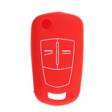 Maxbell Replacement Car 3-Button Remote Key Silicone Case Cover for Opel - Red