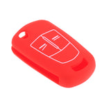 Maxbell Replacement Car 3-Button Remote Key Silicone Case Cover for Opel - Red