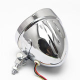 Maxbell Motorcycle Headlight for Harley Bobber Chopper Softail Springer Chrome Clear