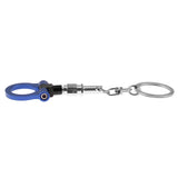 Maxbell Auto Part Car Trailer Towing Round Hook Keychain Key Ring  Blue