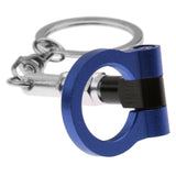 Maxbell Auto Part Car Trailer Towing Round Hook Keychain Key Ring  Blue