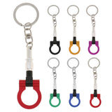 Maxbell Auto Part Car Trailer Towing Round Hook Keychain Key Ring  Blue