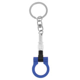 Maxbell Auto Part Car Trailer Towing Round Hook Keychain Key Ring  Blue