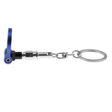 Maxbell Auto Part Car Trailer Towing Round Hook Keychain Key Ring  Blue