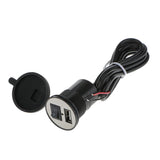 Maxbell Waterproof Motorcycle Mobile Phone USB Power Port Socket Charger Black