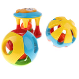 Maxbell Baby Infant Plastic Ball Rattle Shaker Grab Developmental Baby Toy - Pack of 3