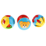 Maxbell Baby Infant Plastic Ball Rattle Shaker Grab Developmental Baby Toy - Pack of 3