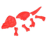 Maxbell Set of 7 Plastic Dinosaur Skeleton Sand Molds Beach Sand Box Kids Toy Fun