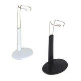 Maxbell 2 Pieces Adjustable 11-14cm Display Holder Support Stand for Hot Toys Figures  Bear Toy White & Black