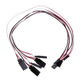 Maxbell 5pcs 300mm Servo Extension Lead Wire Cable for RC Futaba JR Male to Female