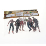 Maxbell 6Pcs Walking Corpses Active Figures Articulated Joints Model Movie Characters Toys for Kids and Adults