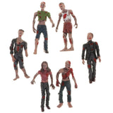Maxbell 6Pcs Walking Corpses Active Figures Articulated Joints Model Movie Characters Toys for Kids and Adults