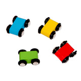 Maxbell Set Of Wooden Car Truck With Little Wooden Cars Kids Children Toy Gift Multi-Color