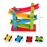 Maxbell Set Of Wooden Car Truck With Little Wooden Cars Kids Children Toy Gift Multi-Color