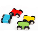 Maxbell Set Of Wooden Car Truck With Little Wooden Cars Kids Children Toy Gift Multi-Color