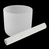 Maxbell Crystal Singing Bowl C Note for Root 8 inch White with Suede Striker