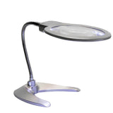 Maxbell 2 Pieces 2X5X Table Lamp Magnifier with 2.5X Helping Hand Magnifier Tools