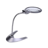 Maxbell 2 Pieces 2X5X Table Lamp Magnifier with 2.5X Helping Hand Magnifier Tools