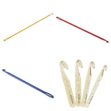 Maxbell 7 Pieces/set Assorted Size Crochet Hooks Knitting Needles Hand Knit Tools