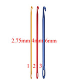 Maxbell 7 Pieces/set Assorted Size Crochet Hooks Knitting Needles Hand Knit Tools