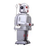 Maxbell 2 Pieces Retro Wind Up Clockwork Mechanical Walking Tin Mr.Robot Toys