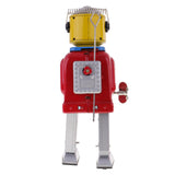 Maxbell 2 Pieces Retro Wind Up Clockwork Mechanical Walking Tin Mr.Robot Toys