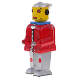 Maxbell 2 Pieces Retro Wind Up Clockwork Mechanical Walking Tin Mr.Robot Toys