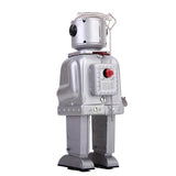 Maxbell 2 Pieces Retro Wind Up Clockwork Mechanical Walking Tin Mr.Robot Toys