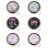 Maxbell 6 Piece Door Dresser Drawer Cabinet Cupboard Pull Knob Handle Decor Flamingo