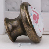 Maxbell 6 Piece Door Dresser Drawer Cabinet Cupboard Pull Knob Handle Decor Flamingo