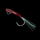 Maxbell 2 Piece Assist Hooks High Carbon Steel Fishing Hook With PE Line