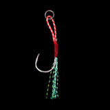 Maxbell 2 Piece Assist Hooks High Carbon Steel Fishing Hook With PE Line