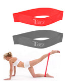 Maxbell 2Pcs Heavy Duty Rubber Pilates Yoga Resistance Bands Loop Rope Elastic Resistance Band for Bodybuilding