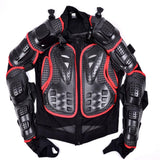 Maxbell Motorcycle Armor Full Body Jacket Spine Chest Protection Gear 3XL Red