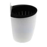 Maxbell Garden Self-watering Plant Flower Pot Wall Hanging Plastic Planter L white