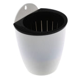 Maxbell Garden Self-watering Plant Flower Pot Wall Hanging Plastic Planter L white