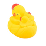 Maxbell Baby Bath Squeaky Toys Rubber Ducks Family Yellow Pack of 4