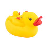 Maxbell Baby Bath Squeaky Toys Rubber Ducks Family Yellow Pack of 4