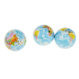 Maxbell Set of 12 Solid World Map PU Sponge Ball Release Pressure Educational Toy