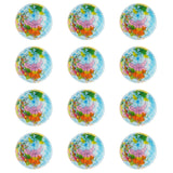 Maxbell Set of 12 Solid World Map PU Sponge Ball Release Pressure Educational Toy