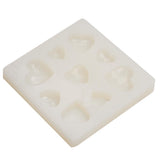 Maxbell DIY Silicone Gem Beads Pendant Mold Tray Decorating Craft Tools Moulds Jewelry Accessories Heart Shape