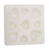 Maxbell DIY Silicone Gem Beads Pendant Mold Tray Decorating Craft Tools Moulds Jewelry Accessories Heart Shape